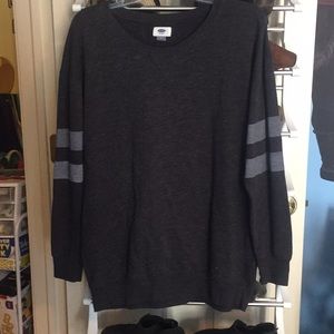Oversized Old Navy gray crewneck